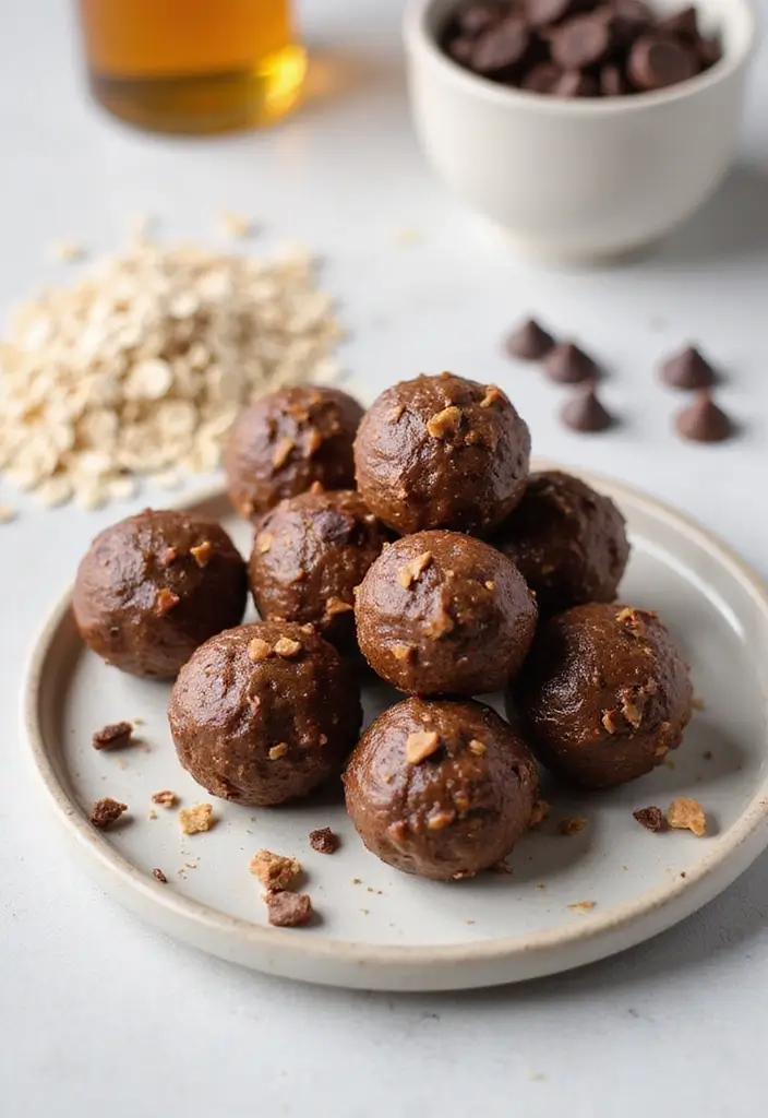 30 Spring Baking Ideas That Smell Fresh and Taste Amazing 2 30 Spring Baking Ideas That Smell Fresh and Taste Amazing - 2. No-Bake Chocolate Peanut Butter Energy Bites