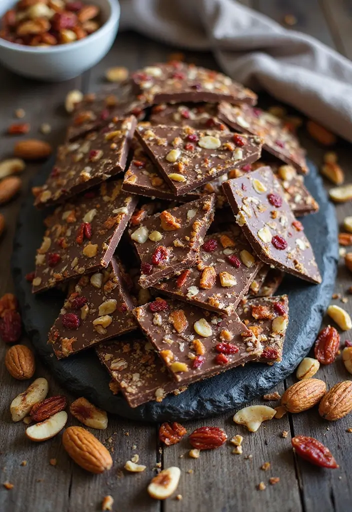 30 Spring Baking Ideas That Smell Fresh and Taste Amazing 20 30 Spring Baking Ideas That Smell Fresh and Taste Amazing - 20. Nutty Chocolate Bark