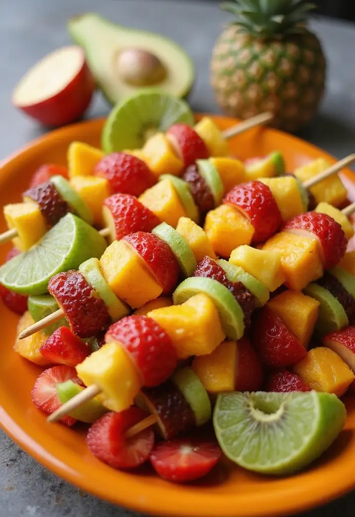 30 Spring Baking Ideas That Smell Fresh and Taste Amazing 25 30 Spring Baking Ideas That Smell Fresh and Taste Amazing - 25. Tropical Fruit Kabobs