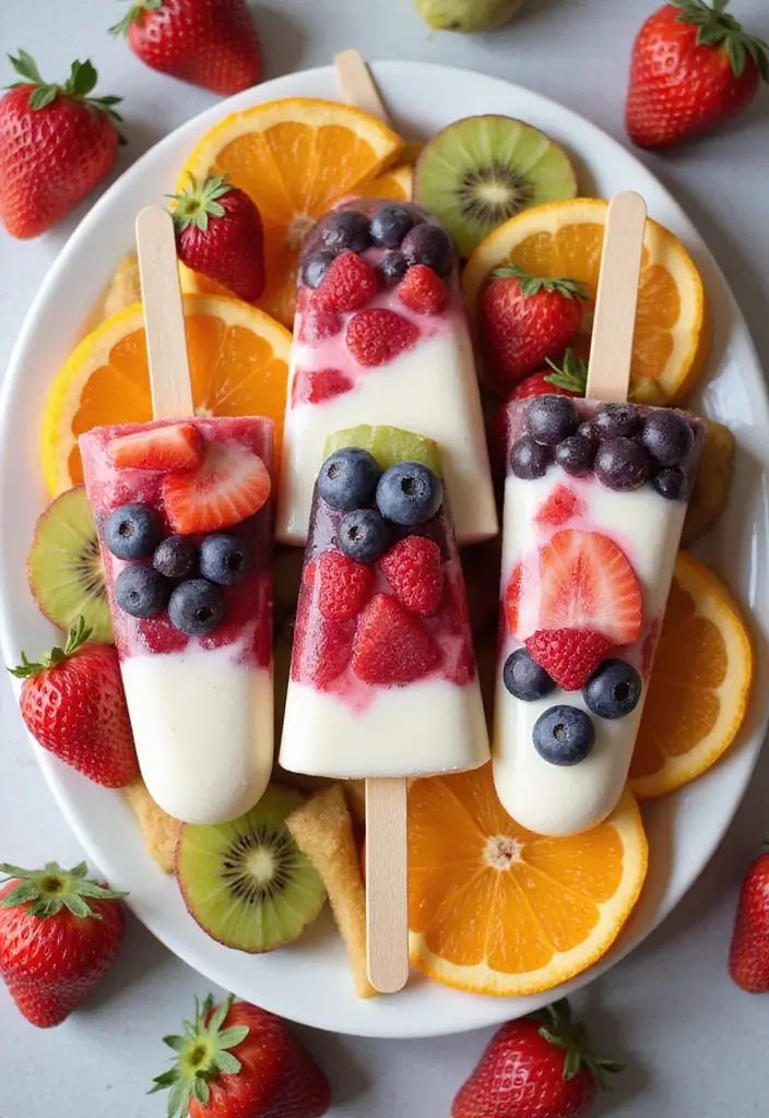 30 Spring Baking Ideas That Smell Fresh and Taste Amazing 27 30 Spring Baking Ideas That Smell Fresh and Taste Amazing - 27. Yogurt Dipped Fruit Pops