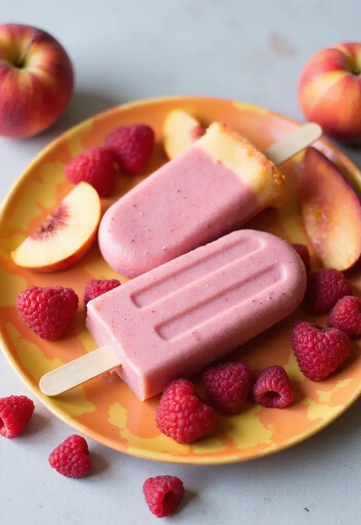 30 Spring Baking Ideas That Smell Fresh and Taste Amazing 30 30 Spring Baking Ideas That Smell Fresh and Taste Amazing - 30. Raspberry Peach Smoothie Pops