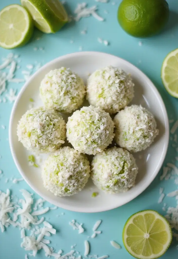 30 Spring Baking Ideas That Smell Fresh and Taste Amazing 7 30 Spring Baking Ideas That Smell Fresh and Taste Amazing - 7. Coconut Lime Energy Balls