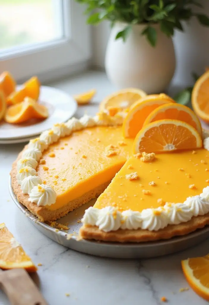 30 Spring Birthday Cake Ideas Full of Fresh Colors 11 30 Spring Birthday Cake Ideas Full of Fresh Colors - 11. Orange Creamsicle No-Bake Pie