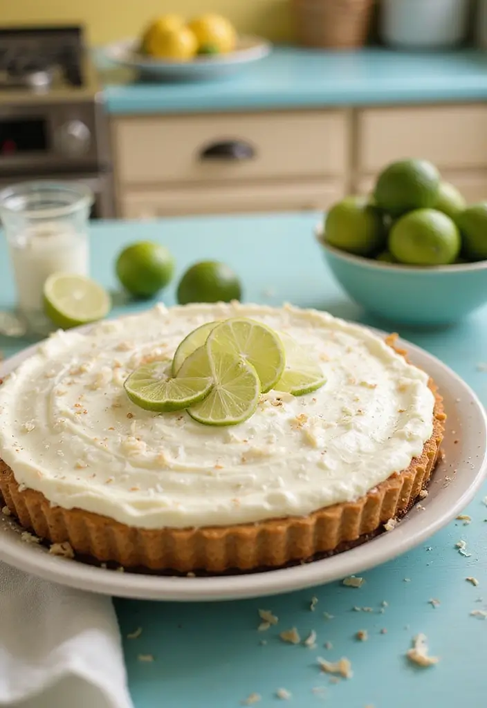 30 Spring Birthday Cake Ideas Full of Fresh Colors 14 30 Spring Birthday Cake Ideas Full of Fresh Colors - 14. Coconut Lime No-Bake Pie