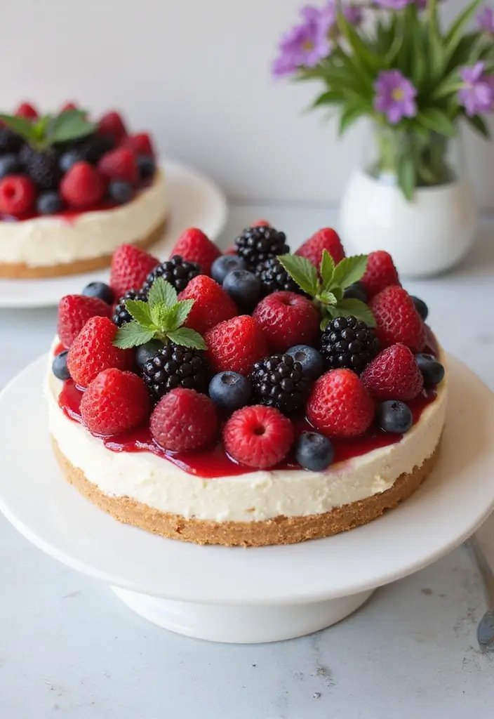30 Spring Birthday Cake Ideas Full of Fresh Colors 18 30 Spring Birthday Cake Ideas Full of Fresh Colors - 18. Berry Cheesecake No-Bake Pie
