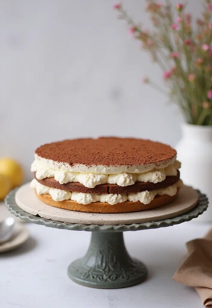 30 Spring Birthday Cake Ideas Full of Fresh Colors 22 30 Spring Birthday Cake Ideas Full of Fresh Colors - 22. Tiramisu No-Bake Pie