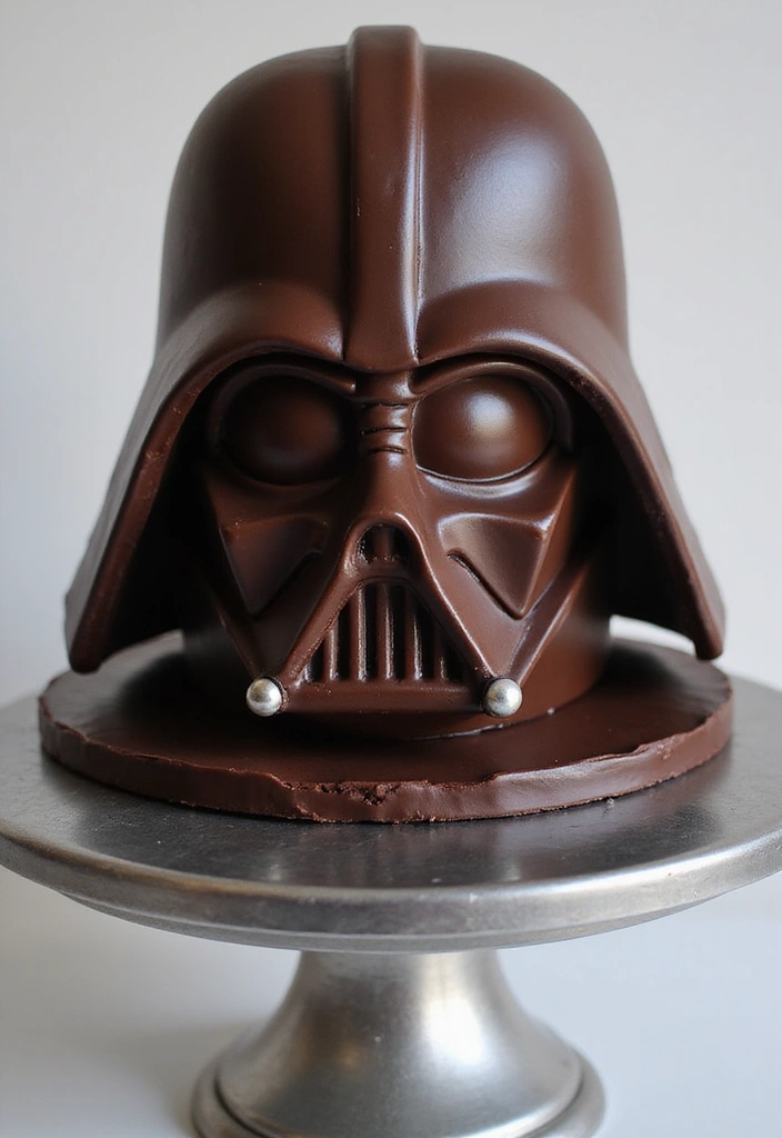 30 Star Wars Cake Ideas Every Fan Will Want at Their Party 1 30 Star Wars Cake Ideas Every Fan Will Want at Their Party - 1. Darth Vader Chocolate Indulgence Cake