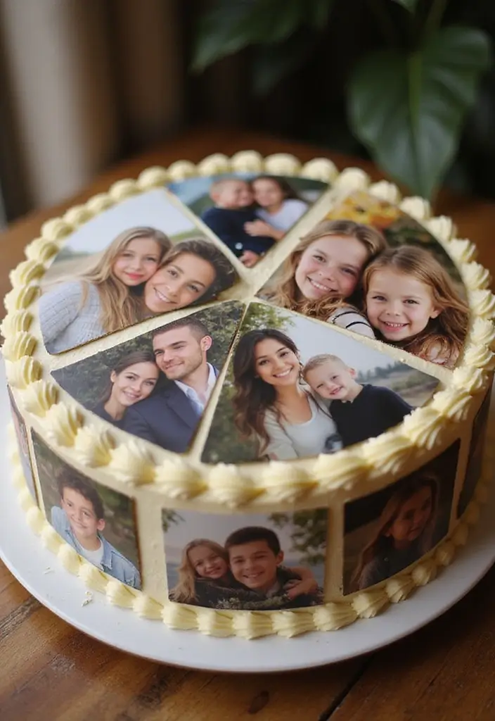 30 Unique 50th Birthday Cake Designs to Celebrate in Style 15 30 Unique 50th Birthday Cake Designs to Celebrate in Style - 15. Personal Photo Cake