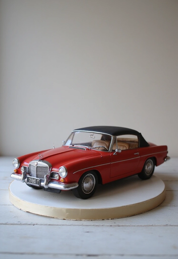 30 Unique 50th Birthday Cake Designs to Celebrate in Style 17 30 Unique 50th Birthday Cake Designs to Celebrate in Style - 17. Classic Car Cake