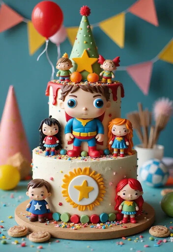 30 Unique 50th Birthday Cake Designs to Celebrate in Style 18 30 Unique 50th Birthday Cake Designs to Celebrate in Style - 18. Superhero Cake