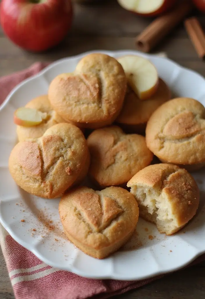 30 Valentine’s Day Baking Ideas to Sweeten Your Celebration 13 30 Valentine’s Day Baking Ideas to Sweeten Your Celebration - 13. Heart-Shaped Apple Cinnamon Muffins