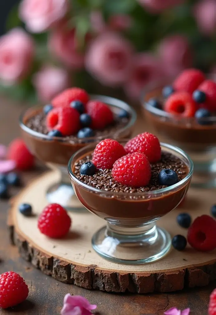30 Valentine’s Day Baking Ideas to Sweeten Your Celebration 4 30 Valentine’s Day Baking Ideas to Sweeten Your Celebration - 4. Chocolate Chia Seed Pudding Cups