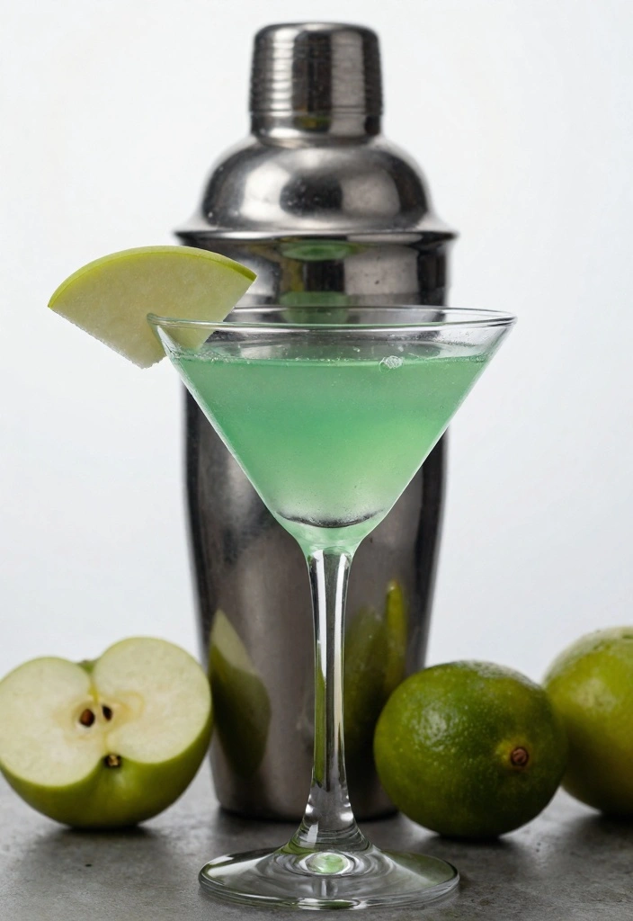 10 Apple Vodka Recipes for Crisp Bright Fruity Cocktails - 1. Crisp Apple Martini