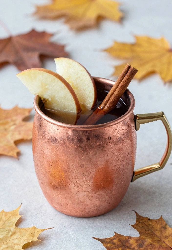 10 Apple Vodka Recipes for Crisp Bright Fruity Cocktails - 3. Spiced Apple Vodka Mule