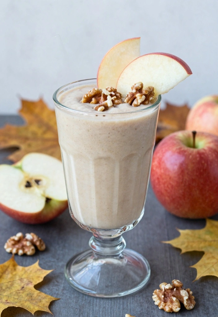 10 Apple and Walnut Recipes for Crunchy Sweet Autumn Flavor - 8. Apple Walnut Smoothie