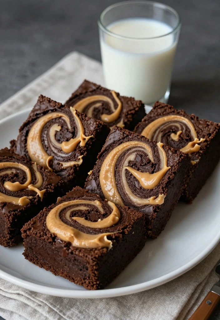 10 Brownie Cookie Recipes for Fudgy Rich Chocolate Bliss 12 10 Brownie Cookie Recipes for Fudgy Rich Chocolate Bliss - 2. Peanut Butter Swirl Brownie Cookies