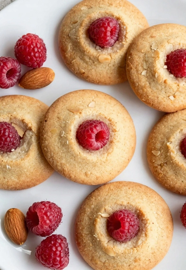 10 Chewy Cookie Recipes for Perfect Soft Bendable Texture - 8. Chewy Raspberry Almond Cookies