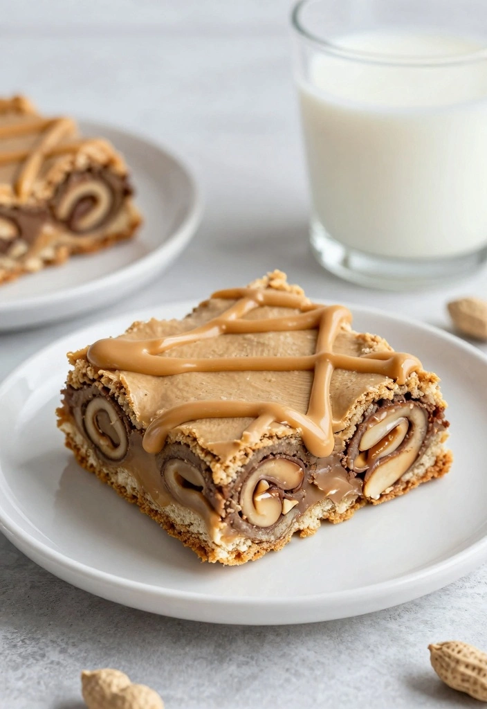 10 Cookie Bar Recipes for Easy Chewy Crowd Friendly Desserts - 3. Peanut Butter Swirl Cookie Bars