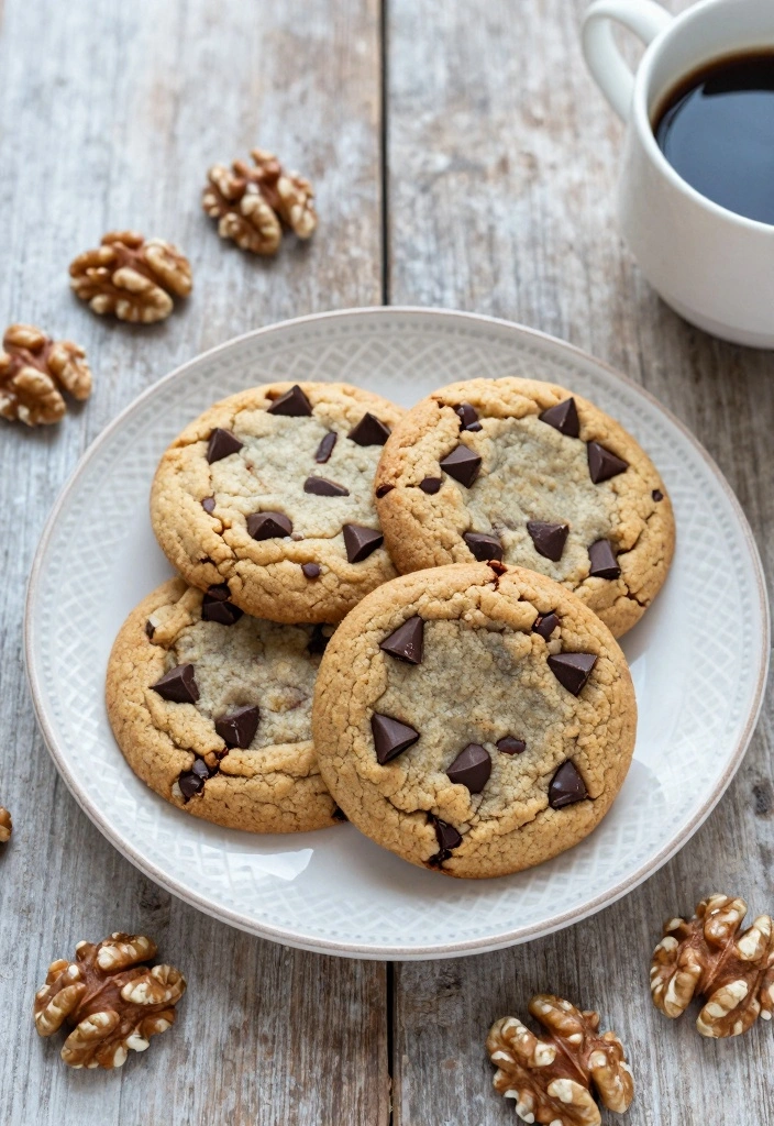10 Easy Chocolate Chip Cookie Recipes for Quick Delicious Treats 9. Chocolate Chip Walnut Cookies