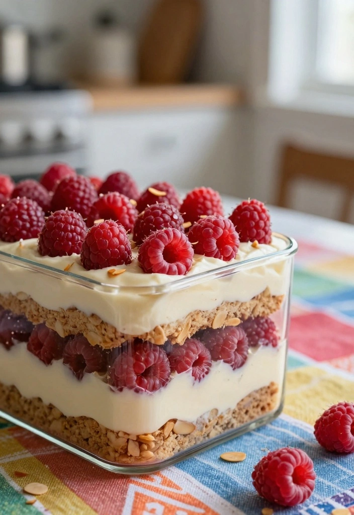 10 Ice Box Cake Recipes for Cool Creamy No Bake Desserts - 9. Raspberry Almond Ice Box Cake