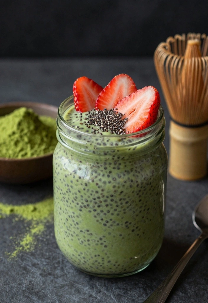 10 Low Glycemic Dessert Recipes for Sweet Balanced Enjoyment - 8. Matcha Chia Seed Pudding