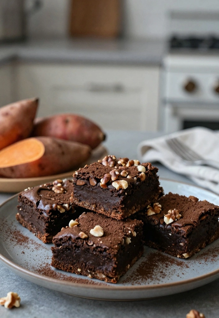 10 Low Glycemic Dessert Recipes for Sweet Balanced Enjoyment - 9. Sweet Potato Brownies
