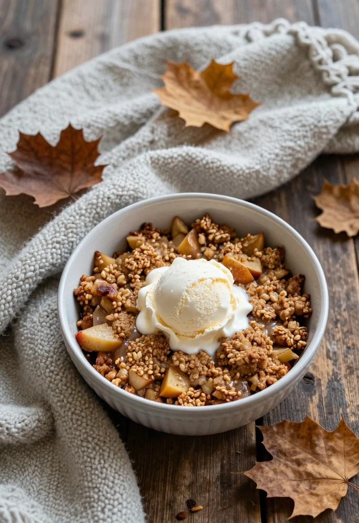 10 Maple Dessert Recipes for Warm Rich Autumn Sweetness - 5. Maple Apple Crisp