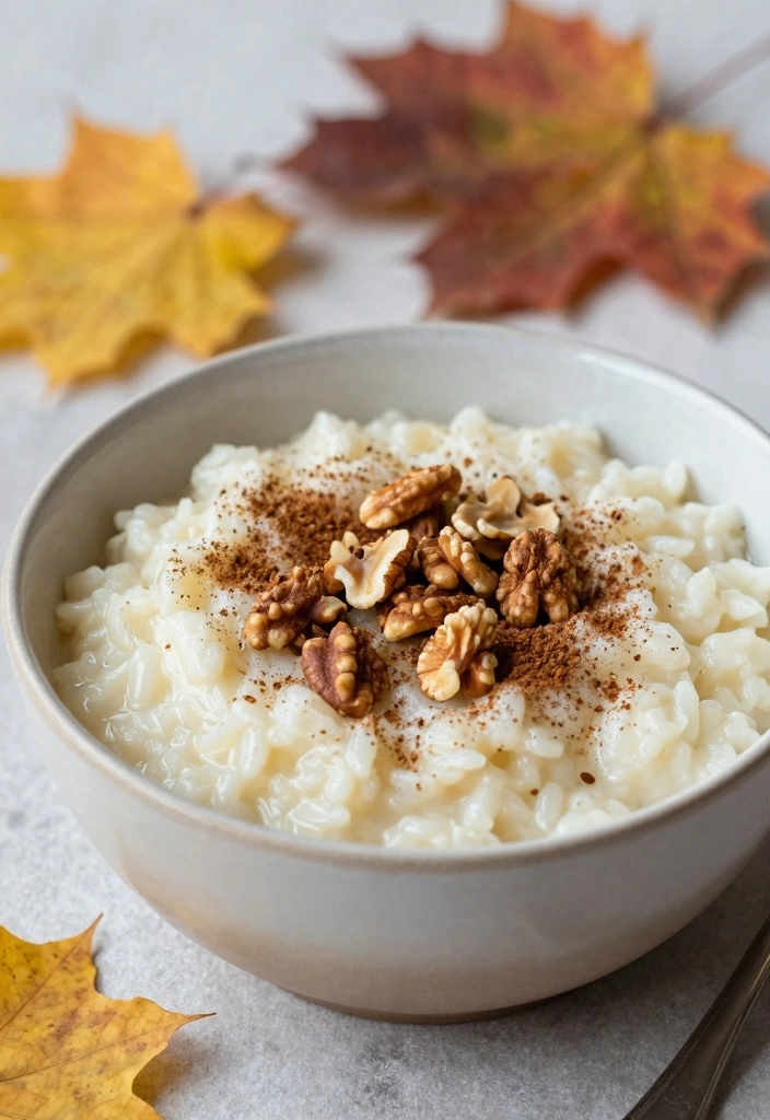 10 Maple Dessert Recipes for Warm Rich Autumn Sweetness - 7. Maple Rice Pudding