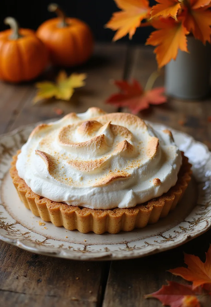10 Maple Dessert Recipes for Warm Rich Autumn Sweetness - 9. Maple Meringue Tart
