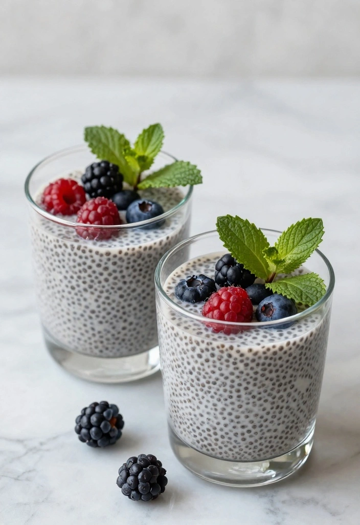 10 Mint Dessert Recipes for Cool Refreshing Sweet Treats - 10. Mint Chia Seed Pudding