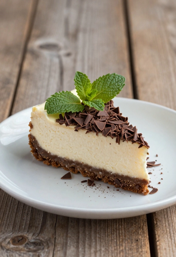 10 Mint Dessert Recipes for Cool Refreshing Sweet Treats - 2. No-Bake Mint Cheesecake