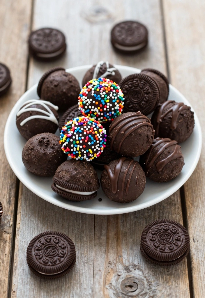 10 Oreo Cookie Recipes for Fun Creamy Crunchy Desserts 12 10 Oreo Cookie Recipes for Fun Creamy Crunchy Desserts - 2. Oreo Truffles