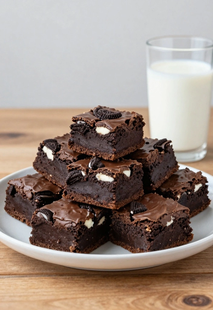 10 Oreo Cookie Recipes for Fun Creamy Crunchy Desserts 78 10 Oreo Cookie Recipes for Fun Creamy Crunchy Desserts - 8. Oreo Brownies