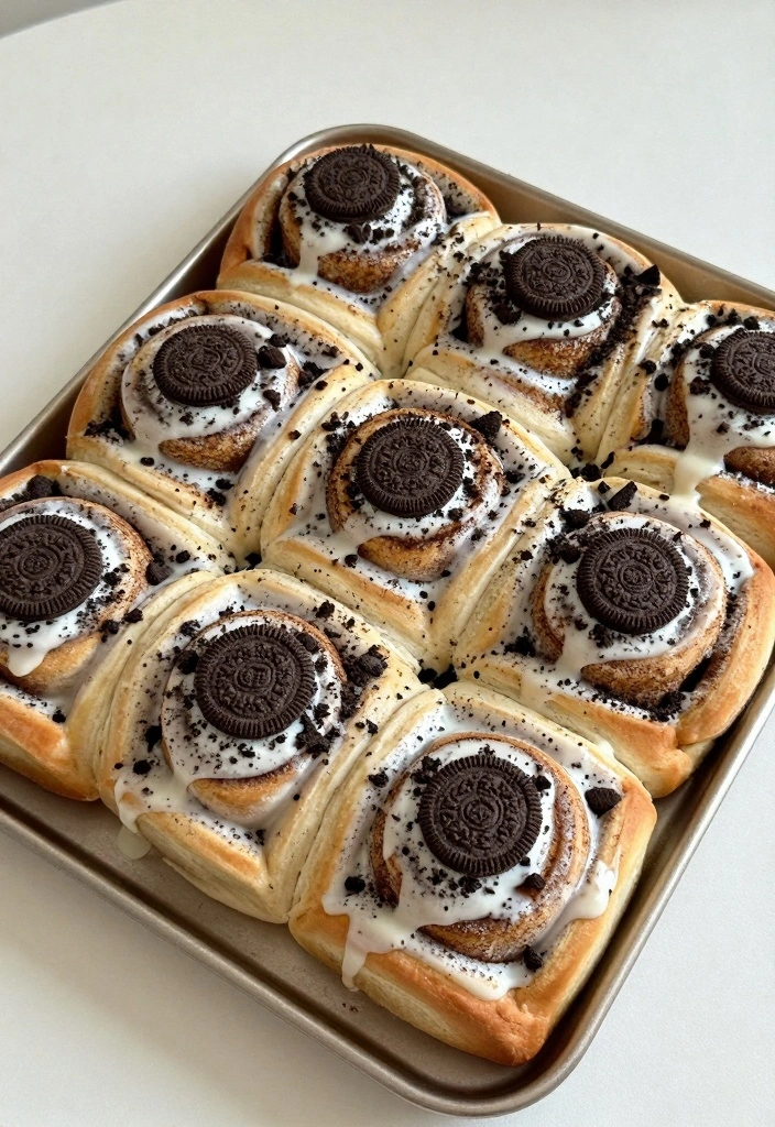 10 Oreo Cookie Recipes for Fun Creamy Crunchy Desserts 89 10 Oreo Cookie Recipes for Fun Creamy Crunchy Desserts - 9. Oreo Cinnamon Rolls