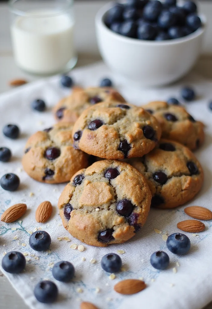 10 Protein Cookie Recipes for Soft Filling High Protein Treats 78 10 Protein Cookie Recipes for Soft Filling High Protein Treats - 8. Blueberry Almond Protein Cookies