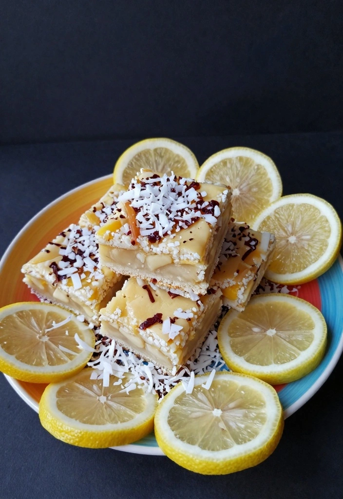 10 RV Baking Recipes for Easy Compact Travel Friendly Sweets - 10. Lemon Coconut Energy Bars