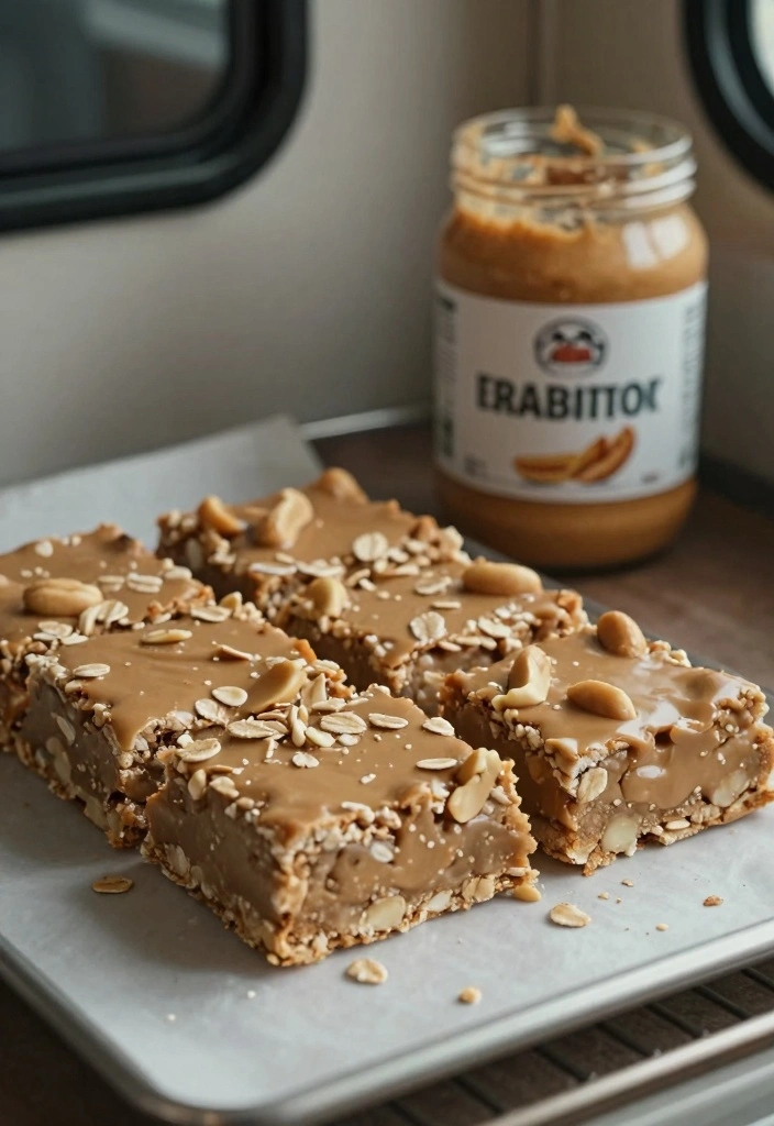 10 RV Baking Recipes for Easy Compact Travel Friendly Sweets - 2. Easy No-Bake Peanut Butter Bars