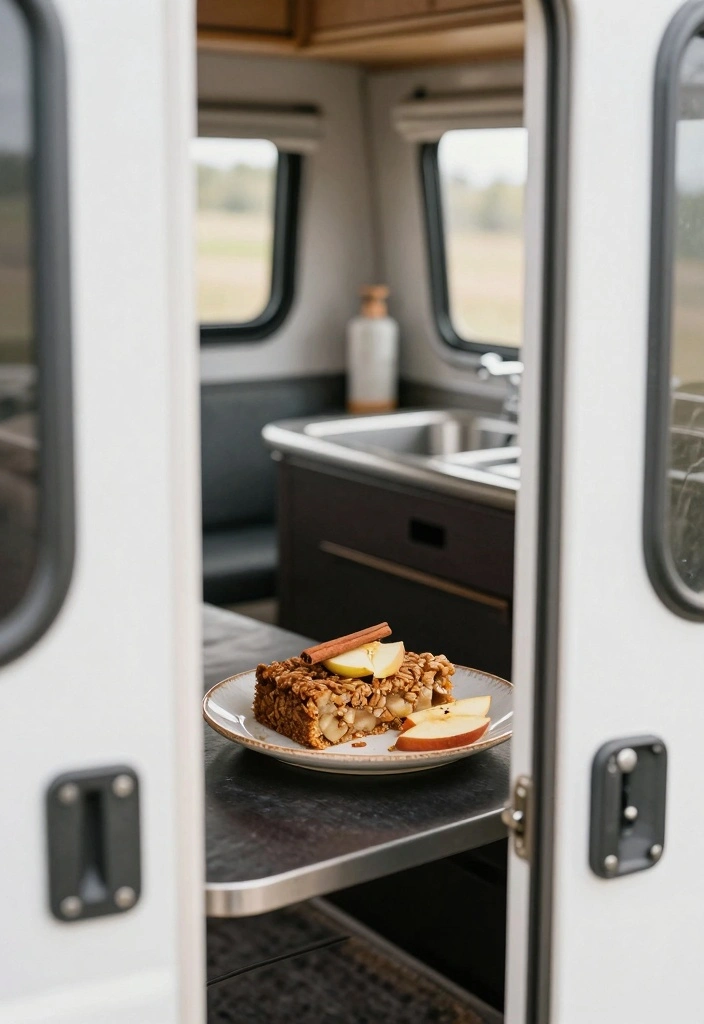 10 RV Baking Recipes for Easy Compact Travel Friendly Sweets - 6. Apple Cinnamon Oatmeal Bake