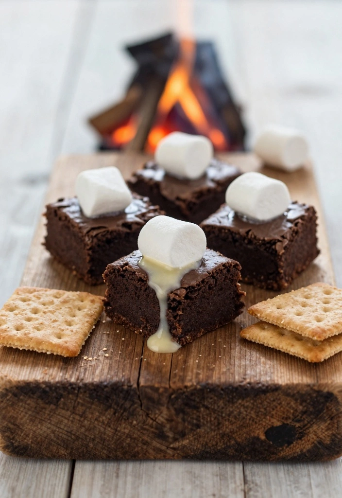 10 RV Baking Recipes for Easy Compact Travel Friendly Sweets - 7. S'mores Brownies