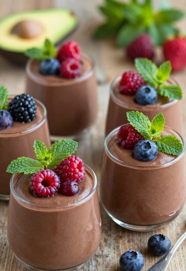 10 RV Baking Recipes for Easy Compact Travel Friendly Sweets - 9. Chocolate Avocado Pudding