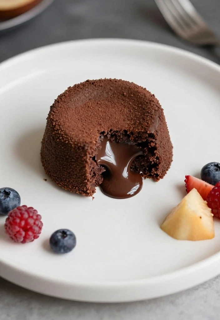 10 Raw Dessert Recipes for Fresh No Bake Healthy Treats - 9. No-Bake Chocolate Lava Cake