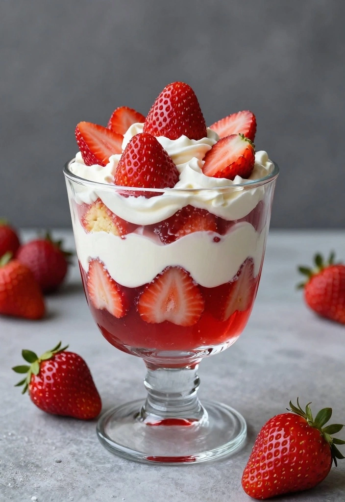 10 Strawberry Jello Dessert Recipes for Fun Bright Retro Treats 56 10 Strawberry Jello Dessert Recipes for Fun Bright Retro Treats - 6. Strawberry Jello Trifle