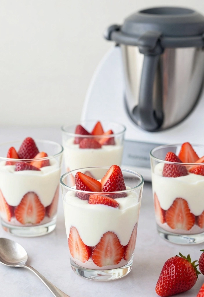 10 Thermomix Sweet Baking Recipes for Quick Easy Treats - 7. Strawberry Shortcake in a Cup