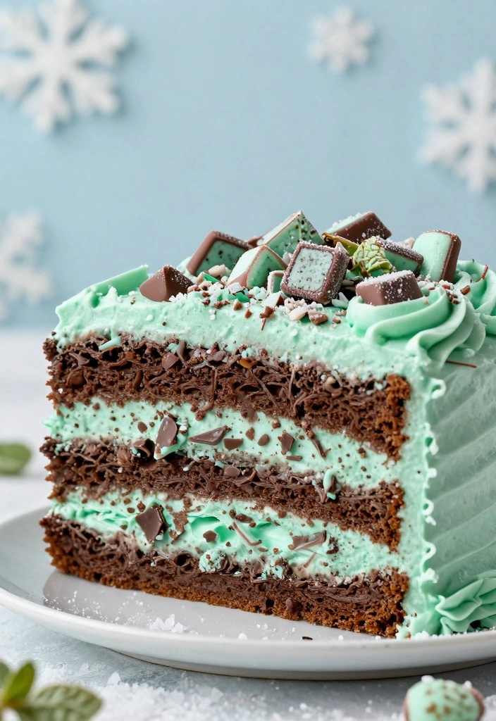 10 Two Layer Cake Recipes for Pretty Simple Homemade Stacking - 10. Chocolate Mint Layer Cake