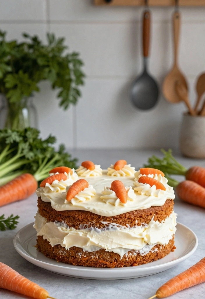 10 Two Layer Cake Recipes for Pretty Simple Homemade Stacking - 6. Carrot Cake with Cream Cheese Frosting