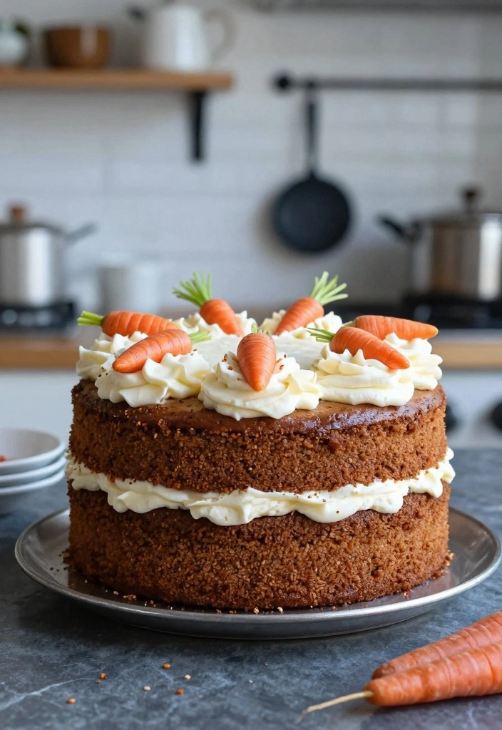 10 Two Layer Cake Recipes for Simple Beautiful Celebration Bakes - 10. Spiced Carrot Cake