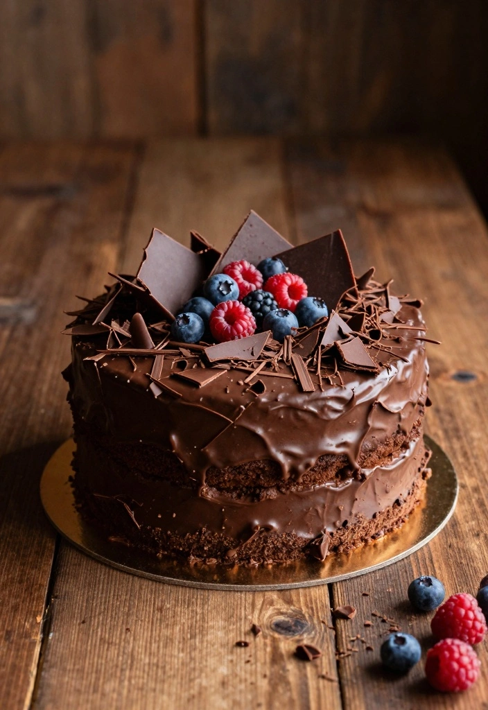 10 Two Layer Cake Recipes for Simple Beautiful Celebration Bakes - 2. Decadent Chocolate Ganache Cake
