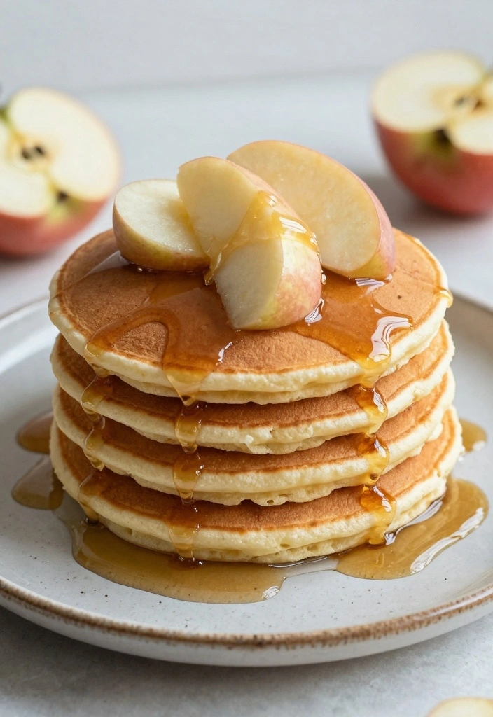 10 Unpeeled Apple Recipes for Easy Natural Rustic Dishes - 4. Unpeeled Apple Pancakes