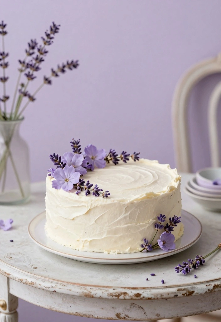 10 Vanilla Cake Recipes for Light Fluffy Classic Sweetness - 10. Vanilla Lavender Cake