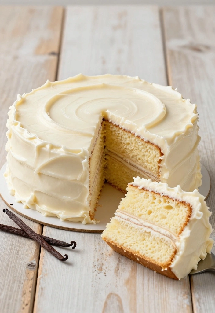 10 Vanilla Cake Recipes for Light Fluffy Classic Sweetness - 2. Fluffy Vanilla Bean Cake